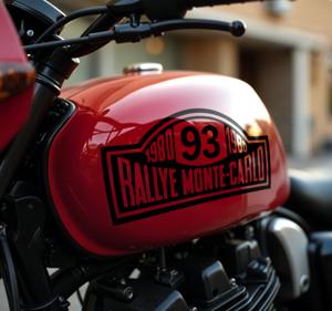 Rallynummer monte-carlo motor sticker