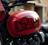 Rallynummer monte-carlo motor sticker