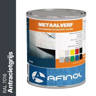 Afinol Metaalverf Antracietgrijs (RAL 7016) 750 ml
