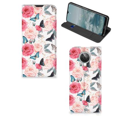Nokia G10 | G20 Smart Cover Butterfly Roses Nokia G10 | G20 Smart Cover Butterfly Roses