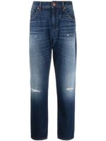 Armani Exchange jean slim à effet usé - Bleu