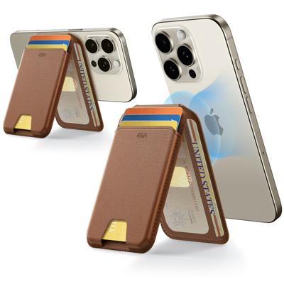 Classic Magnetic Wallet Stand for 5 cards - Caramel Brown Classic Magnetic Wallet Stand for 5 cards - Caramel Brown