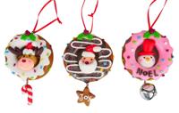4.45 inch H Clay Dough Donut W/ Dangle Orna X 3. 5x5x10 cm kerstornament - Kurt s adler