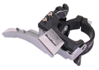 Voorderailleur 3 x 7/8-speed Sunrace FDM300 top swing / dual pull 42T - Zwart/Zilver