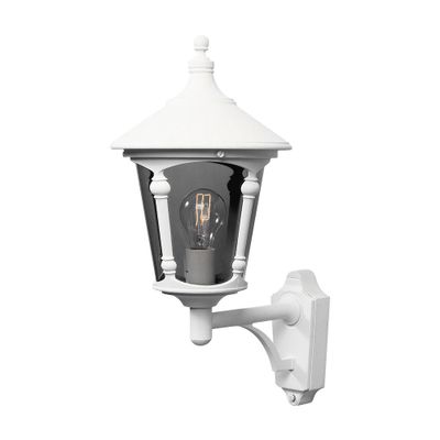 Wandlamp Virgo rond opwaarts 51 cm mat wit