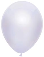 Ballonnen metallic wit 10 stuks