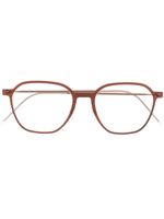 Lindberg lunettes de vue à monture ronde - Marron