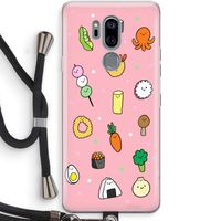 Happy bento friends: LG G7 Thinq Transparant Hoesje met koord