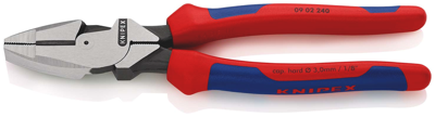 Knipex Kracht-kombitang "Lineman&apos;s Pliers" Amerikaans model | Meer-componentengrepen | Zwart geatramenteerd | Lengte 240 mm - 09 02 240