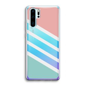 Strepen pastel: Huawei P30 Pro Transparant Hoesje