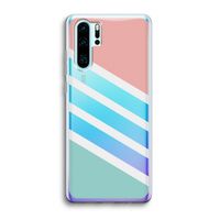 Strepen pastel: Huawei P30 Pro Transparant Hoesje