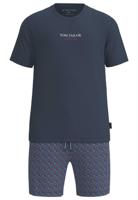 Midden blauwe Tom Tailor heren shortama
