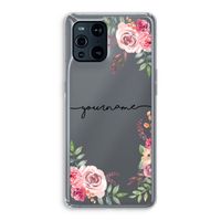 Rozen: Oppo Find X3 Transparant Hoesje