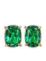 Anabela Chan boucles d'oreilles Wing en or vermeil 18ct - Vert