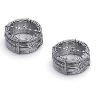 Rolletje ijzerdraad / binddraad - 2x - staal verzinkt - 1.8 mm x 50 meter