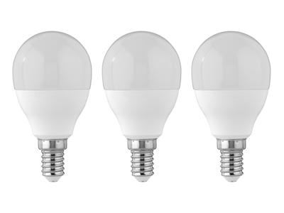 LIVARNO Set van 2 of 3 LED-lampen (3 druppels 4,2W E14)