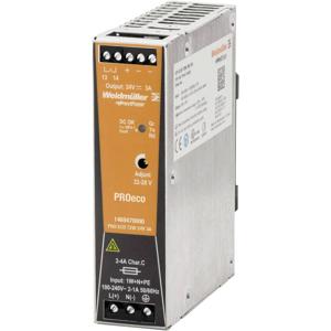 Weidmüller PRO ECO 72W 24V 3A DIN-rail netvoeding 24 V/DC 3 A 72 W Aantal uitgangen: 1 x Inhoud: 1 stuk(s)