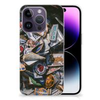 Apple iPhone 14 Pro | Siliconen hoesje | met foto Badges