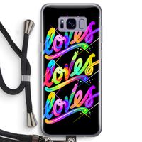 Loves: Samsung Galaxy S8 Transparant Hoesje met koord