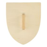 Houten schild met handvat