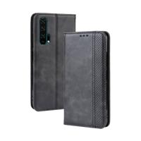 Magnetische Buckle retro Crazy Horse textuur horizontale Flip lederen case voor HUAWEI Honor 20pro met houder & kaartsleuven & fotolijstjes (zwart)