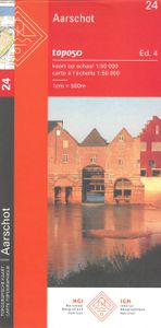 Topografische kaart - Wandelkaart 24 Topo50 Aarschot | NGI - Nationaal