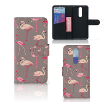 Alcatel 3 (2019) Telefoonhoesje met Pasjes Flamingo - thumbnail