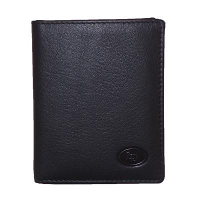 Leather Design Pasjeshouder / Portemonnee 1119 Zwart