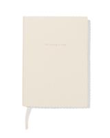 HEMA Notitieboek A5 gelinieerd PU (beige)