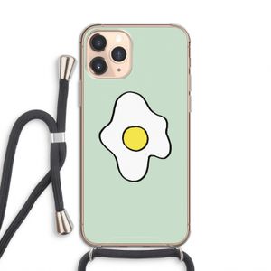 Spiegelei: iPhone 11 Pro Transparant Hoesje met koord