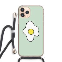 Spiegelei: iPhone 11 Pro Transparant Hoesje met koord