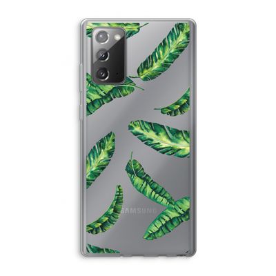 Lange bladeren: Samsung Galaxy Note 20 / Note 20 5G Transparant Hoesje