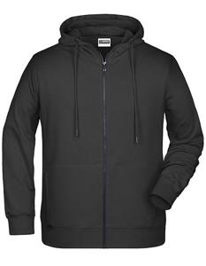 James & Nicholson JN8026 Men´s Zip-Hoody - /Black - L