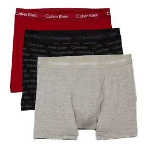 Calvin Klein 3 stuks Holiday Cotton Stretch Trunks