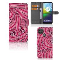 Motorola Moto G9 Power Hoesje Swirl Pink | Portemonnee hoesje