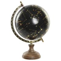Items wereldbol sterrenhemel - zwart - op voet - home deco - 20 x 33 cm Items wereldbol sterrenhemel - zwart - op voet - home deco - 20 x 33 cm