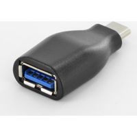ASSMANN Electronic USB C/USB A USB C USB A Zwart