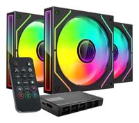 Mars Gaming MF3DPROKIT koelsysteem voor computers Computer behuizing Ventilator 12 cm Zwart