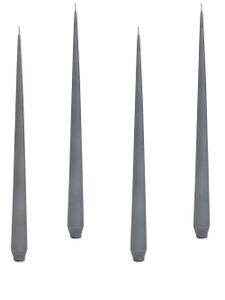 Zaha Hadid Design lot de quatre bougies coniques - Gris