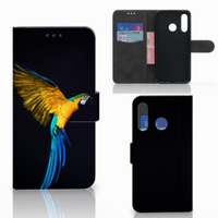 Huawei P30 Lite (2020) Telefoonhoesje met Pasjes Papegaai - thumbnail