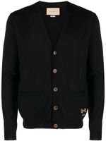 Gucci cardigan en maille intarsia - Noir - thumbnail