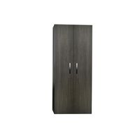 Kolomkast Sanicare Q1/Q12/Q17 2-Deurs Soft-Closing Chromen Greep 160x67x32 cm Grey-Wood