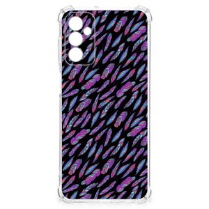 Samsung Galaxy M13 4G | M23 Doorzichtige Silicone Hoesje Feathers Color