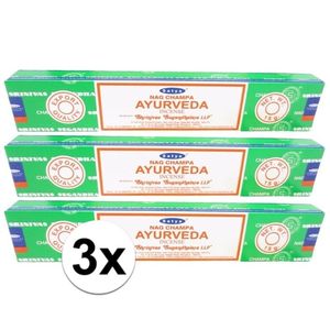 3x Nag Champa wierook Ayurveda 15 gram