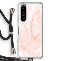 Peach bath: Sony Xperia 5 III Transparant Hoesje met koord