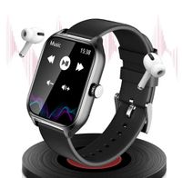 WS-7 Smartwatch voor Dames en Heren - voor Android - IP67 Waterdicht - Stappenteller - Horloge - Activity Tracker Smartwatches - Zwart - thumbnail