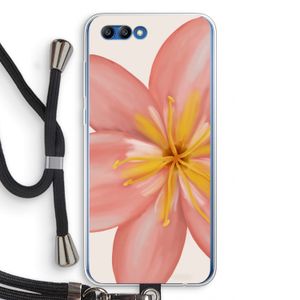 Pink Ellila Flower: Honor 10 Transparant Hoesje met koord