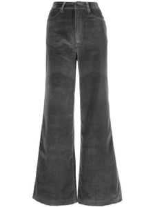 Officine Generale pantalon en velours à taille haute - Gris