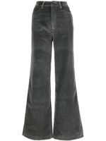 Officine Generale pantalon en velours à taille haute - Gris - thumbnail