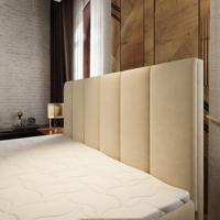 OP=OP Hoofdbord Monza Velvet Beige 140 x 100